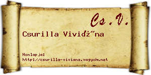 Csurilla Viviána névjegykártya