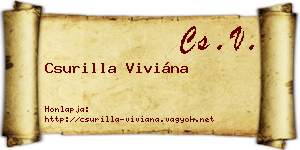 Csurilla Viviána névjegykártya