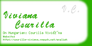 viviana csurilla business card